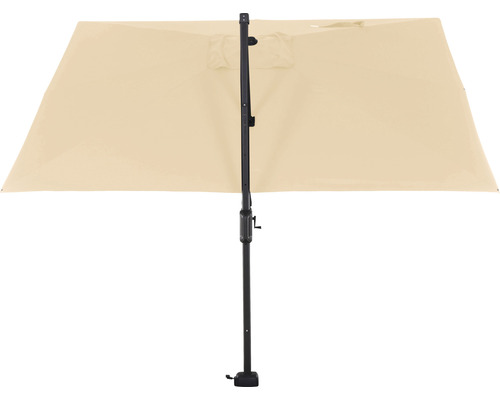 Parasol rectangulaire avec pied noir
