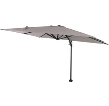 Parasol rectangulaire avec armature noire