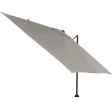Parasol rectangulaire avec mât noir pour l''extérieur