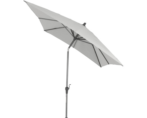 Parasol rectangulaire avec manivelle et tube vertical