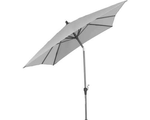 Parasol rectangulaire avec manivelle et mât