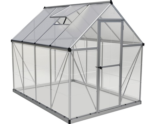 Serre avec porte et fenêtre pour la culture de plantes