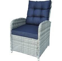 Fauteuil tressé avec rembourrage pour le jardin