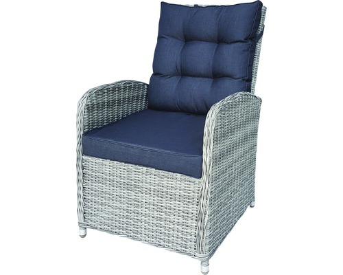 Fauteuil tressé avec rembourrage pour le jardin