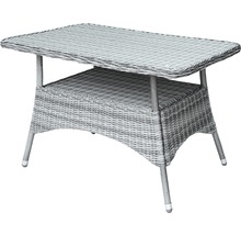Table de jardin en rotin avec rangement