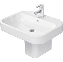Lavabo en céramique avec robinet et siphon