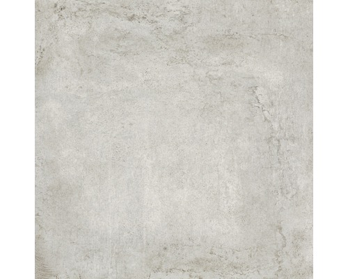Dalle de terrasse en grès cérame fin Works gris clair 60 x 60 x 2 cm R11 B
