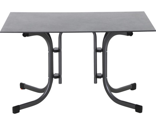 Table pliante avec cadre métallique