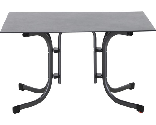 Table pliante grise pour l''intérieur et l''extérieur