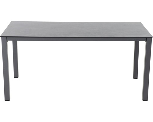 Rechteckiger Gartentisch mit Metallgestell