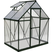 Serre Palram – Canopia Hybrid 6x4 avec rayonnage pour charges lourdes et fondation 185 x 126 cm vert