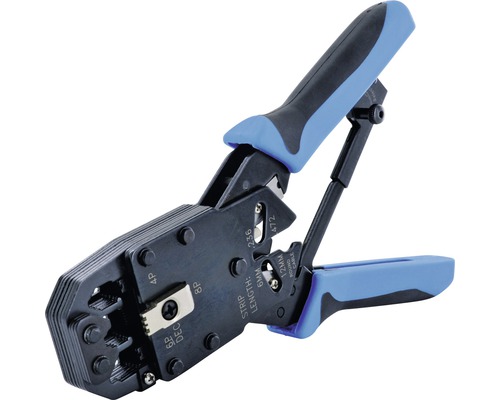 Crimpzange zum Schneiden und Abisolieren von Kabeln