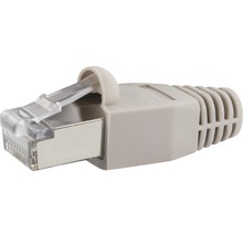 Fiche réseau CAT 6 avec guidage de câble gris 10 pièces Schwaiger NWST310531-thumb-0