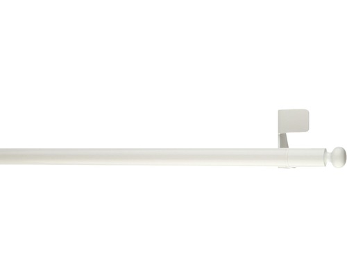 Tringle autobloquante télescopique fit-ball blanc 50-80 cm Ø 11 mm Tringle à rideaux avec support et embout
