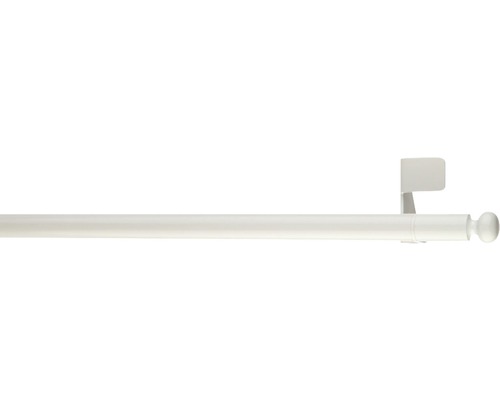 Tringle autobloquante télescopique fit-ball blanc 80-110 cm Ø 11 mm Tringle à rideaux avec support et embout