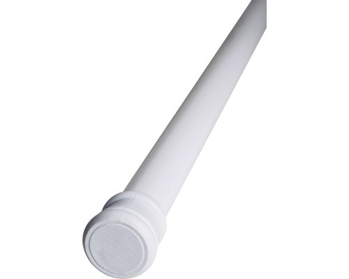 Tringle autobloquante télescopique blanc 125-220 cm Ø 23/26mm Barre de rideau de douche extensible