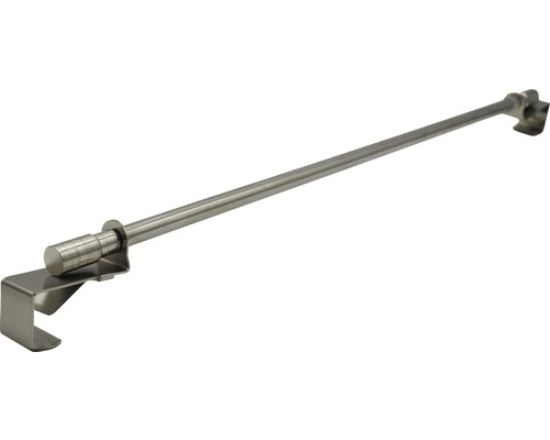 Tringle autobloquante télescopique clip aspect inox 45-75 cm Ø 10 mm