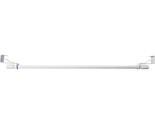 Tringle autobloquante télescopique clip blanc 75-125 cm Ø 10 mm Tringle à rideaux avec support