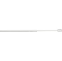 Tringle autobloquante télescopique press blanc 60-90 cm Ø 10 mm