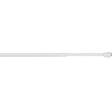 Tringle autobloquante télescopique press blanc 80-120 cm Ø 10 mm