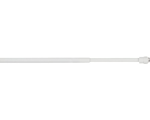 Tringle autobloquante télescopique press blanc 80-120 cm Ø 10 mm
