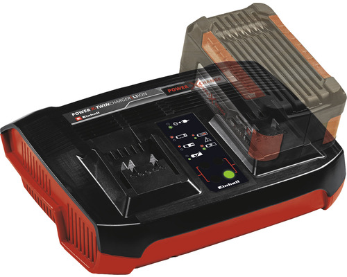 Einhell Power X-Twincharger pour batteries lithium-ion avec indicateur de charge