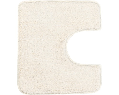 Tapis de contour de WC Kleine Wolke Seattle 55 x 50 cm nature Tapis de toilette en textile