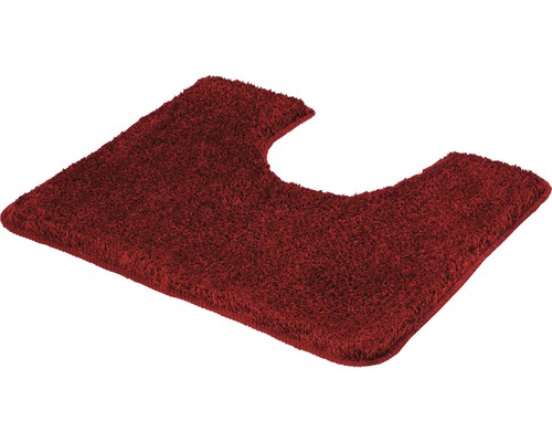 Tapis de contour de WC Kleine Wolke Seattle 55 x 50 cm grenat Tapis de toilette en textile