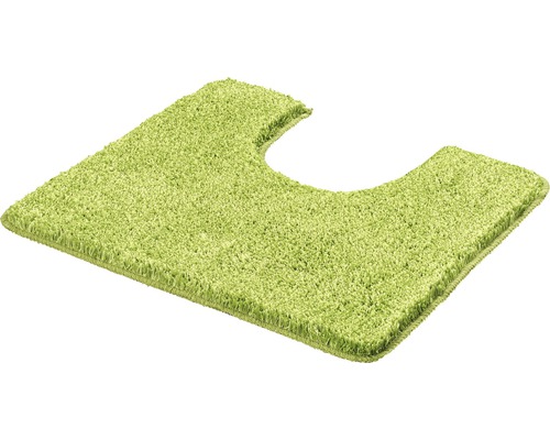 Tapis de contour de WC Kleine Wolke Seattle 55 x 50 cm vert kiwi Tapis de toilette vert en textile