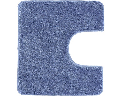 Tapis de contour de WC Kleine Wolke Seattle 55 x 50 cm Iceblue Tapis de toilette en forme de U
