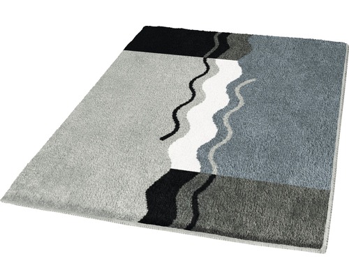 Tapis de bain Kleine Wolke Vanessa 55 x 65 cm platine