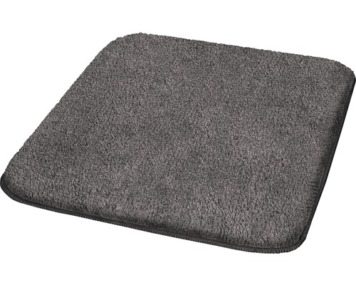 Tapis de bain Kleine Wolke Wilna 50 x 60 cm ardoise Tapis de bain carré en textile