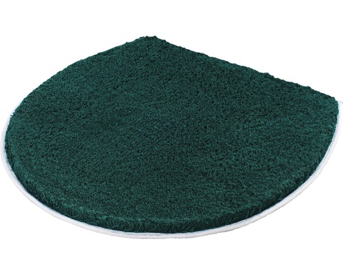 Housse d'abattant WC Kleine Wolke Soft 47 x 50 cm pétrole Marche d''escalier verte avec bordure blanche