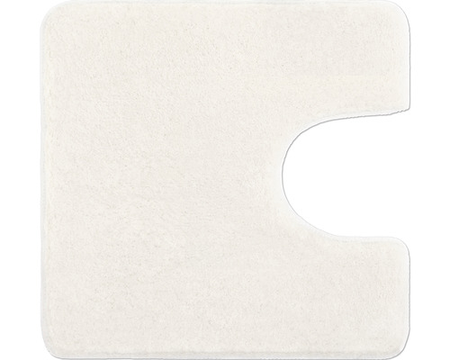 Tapis de contour de WC Kleine Wolke Meadow 50 x 50 cm blanc Tapis de toilette en textile