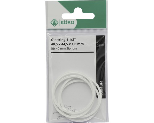 Gleitring 1 1/2 Zoll, 40,5 x 44,5 x 1,6 Millimeter für 40 Millimeter Siphons
