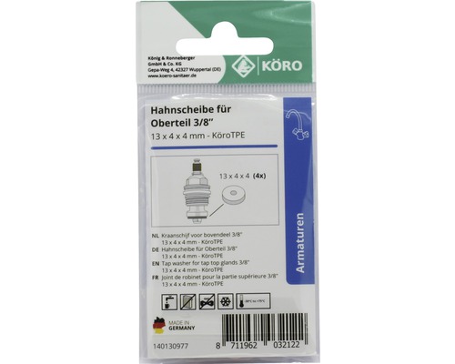 Hahnscheibe für Oberteil, Größe 13x4x4 mm, KÖRO Armaturen
