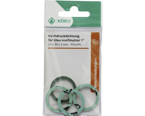 Köro Hochdruckdichtungen für Überwurfmuttern, 1 Zoll, 23 x 30 x 2 Millimeter