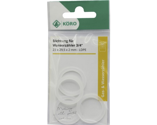 Köro Joint pour compteur d''eau 3/4 pouce, 23 x 29,5 x 2 millimètres, PEBD