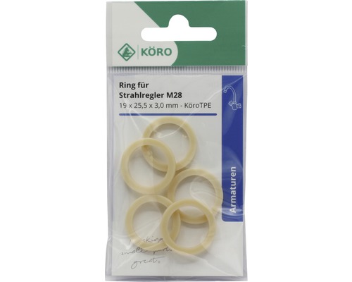 Körö Joints d''étanchéité pour régulateur de jet M28, 19x25,5x3 millimètres, en sachet