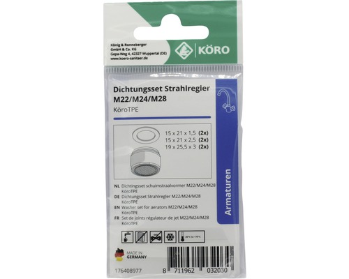 Jeu de joints régulateur de jet M22/M24/M28