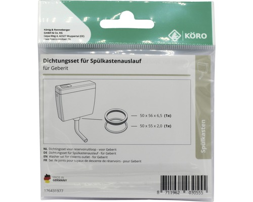 Dichtungsset für Spülkastenauslauf für Geberit