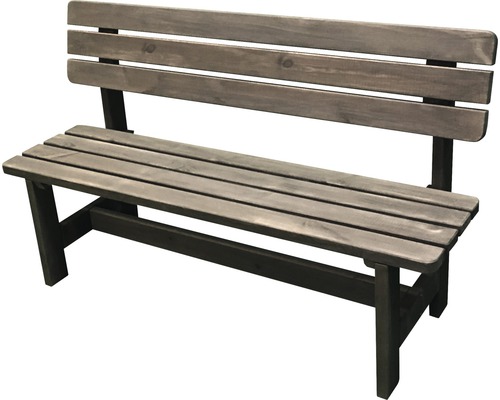 Gartenbank promadino Summer 3 -Sitzer 150x51x90 cm Kiefer grau lasiert
