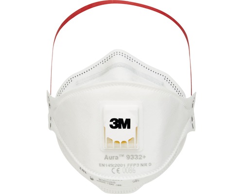 Masque respiratoire 3M™ 9332 Pro 10, 10 pièces, niveau de protection FFP3