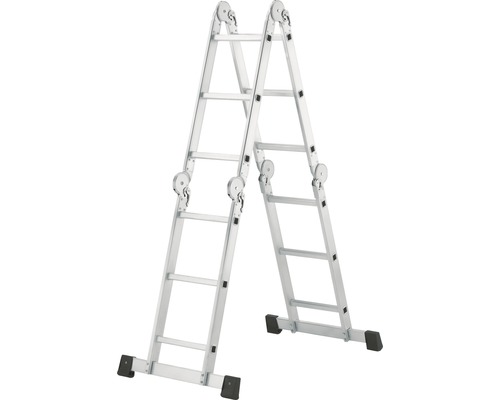 Échelle multifonctionnelle en aluminium en mode A.