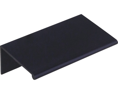 Poignée de meuble profilée alu noir 70x40x25 mm
