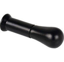 Bouton de meuble noir en plastique
