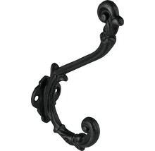 Kleiderhaken aus Metall mit floralem Design