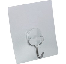 Handtuchhaken Garderobenhaken selbstklebend Kunststoff transparent 90x80x25 mm 2 Stück