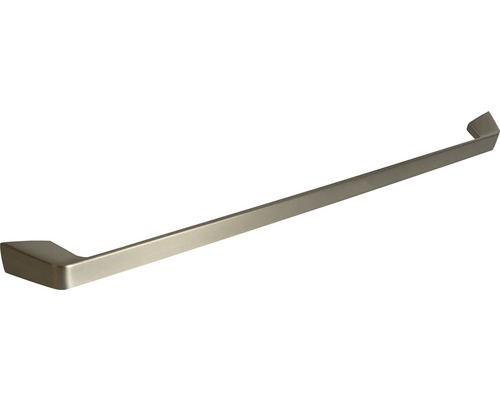 Poignée de meuble étrier métal/zamac finition acier inoxydable 342x17x26 mm, distance entre les trous 320 mm-0