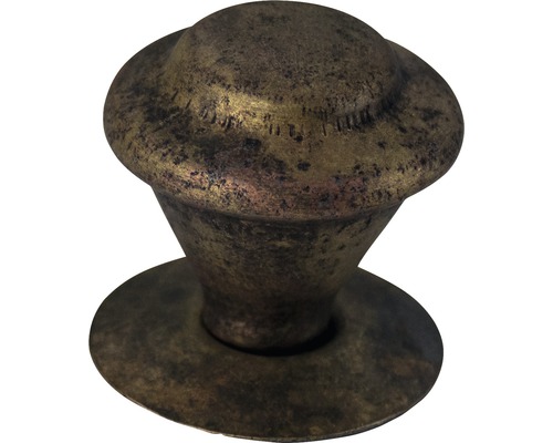 Bouton de meuble métal laiton antique ⌀xH 32x35 mm